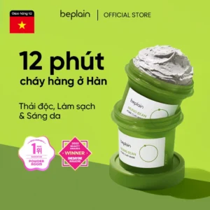 Mặt nạ đất sét BEPLAIN Mung Bean Pore Clay Mask 120ml – làm sạch lỗ chân lông, hỗ trợ giảm mụn đầu đen