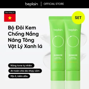 Bộ kem chống nắng BEPLAIN Sunmuse Mineral 50ml x2 – bảo vệ da và nâng tone