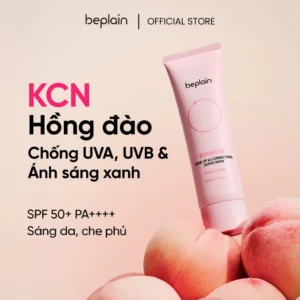Bộ kem chống nắng BEPLAIN Sunmuse Peach Pink 50ml & Mineral 50ml – bảo vệ da và hiệu chỉnh sắc da