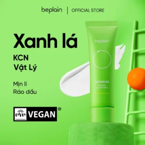 Bộ kem chống nắng BEPLAIN Sunmuse Skin Beige 50ml & Mineral 50ml – bảo vệ da và hiệu chỉnh sắc da