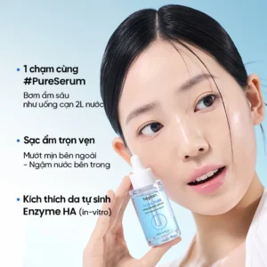 Bộ chăm sóc da BEPLAIN Aqua Pure Hyaluronic Serum 30ml & Cream 70ml – cấp ẩm chuyên sâu và làm dịu da
