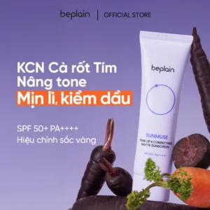 Bộ chăm sóc da BEPLAIN Cica PDRN Repair Cream 50ml & Sunmuse Tone Up & Correcting Matte Sunscreen 50ml – phục hồi, cấp ẩm và chống nắng