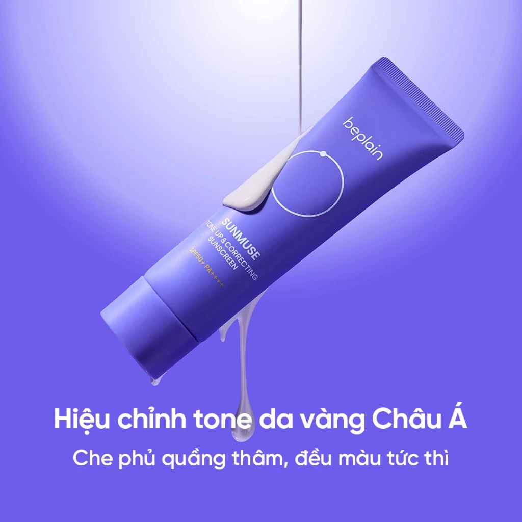 BEPLAIN Sunmuse Tone Up & Correcting & Tone Up & Correcting Matte hình ảnh thực tế