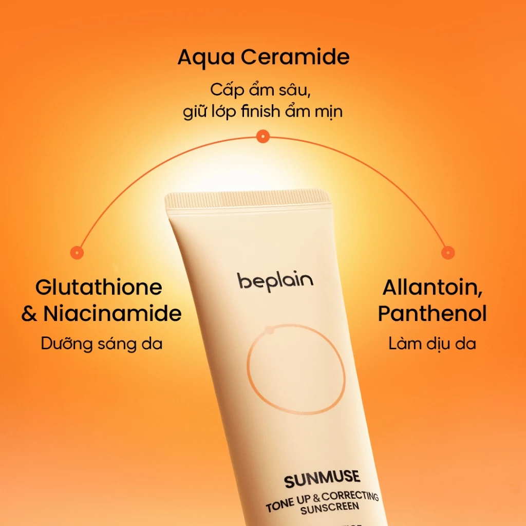 BEPLAIN Sunmuse Peach Pink & Skin Beige thành phần nổi bật